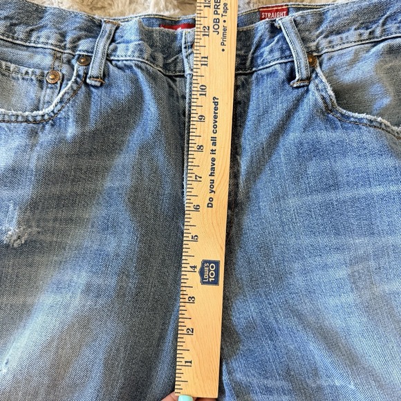 Aeropostale Men's Straight Leg Jeans Light Wash Denim 100% Cotton Size 36x34 - Picture 13 of 14